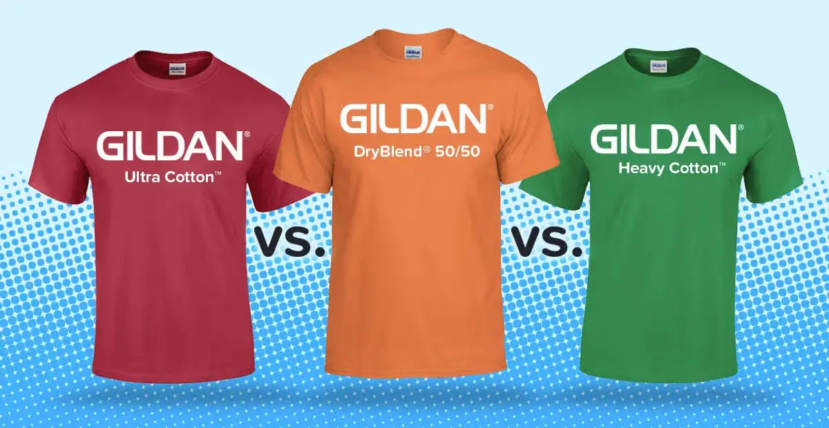 Comparing the Top 3 Gildan T-Shirts Ultra Cotton vs. DryBlend 5050 vs. Heavy Cotton