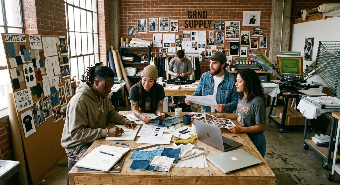 Independent streetwear brand creating community-focused designs with direct consumer feedback